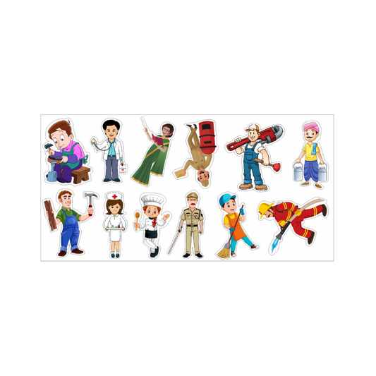 COMMUNITY HELPERS MAGNET CUT OUT